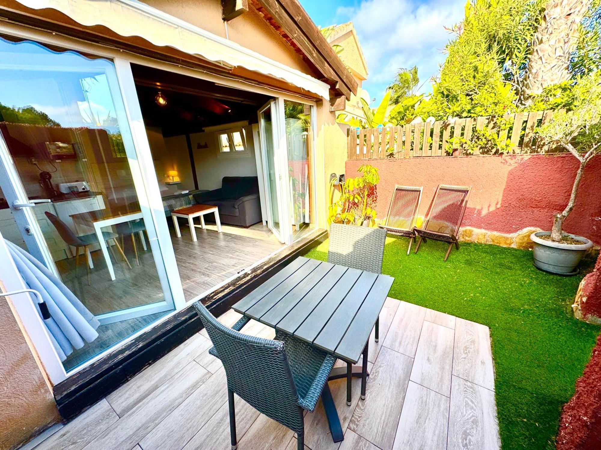 3 Casita-Estudio Con Jardin En La Playa Puerto Marino Ngoại thất bức ảnh