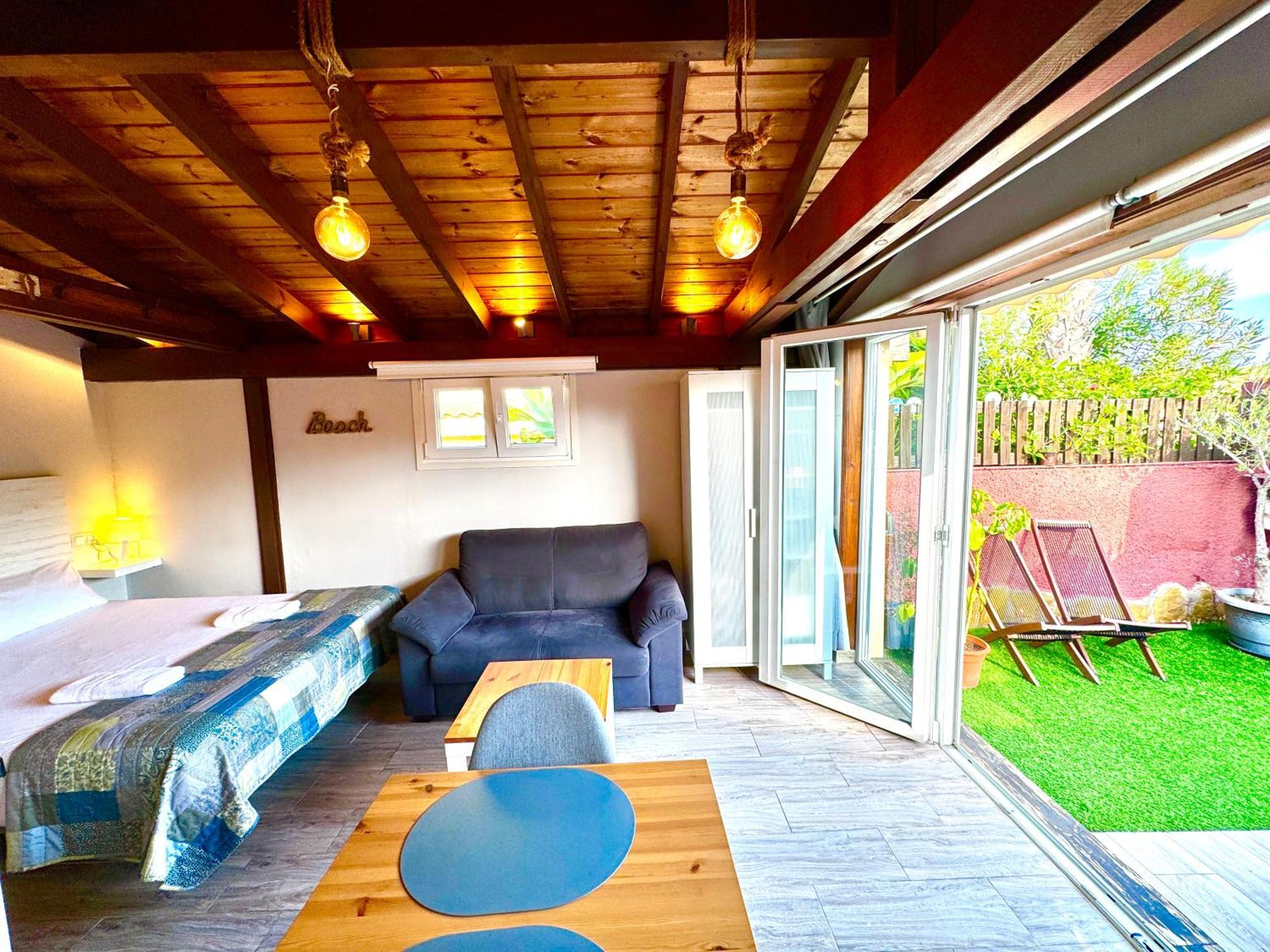 3 Casita-Estudio Con Jardin En La Playa Puerto Marino Ngoại thất bức ảnh